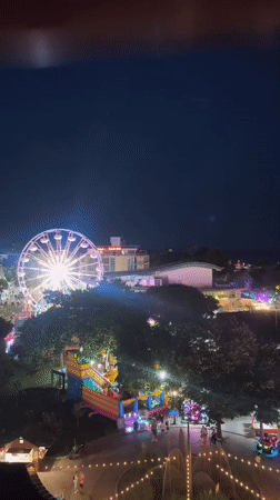 Colorful fountain show draws crowds to Pomorie's waterfront at night