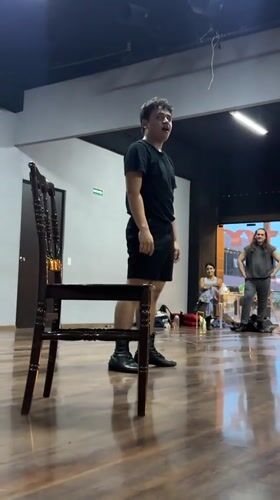 Dance rehearsals and gym training in San Bernardino Tlaxcalancingo