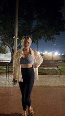 Woman observed in Tel Aviv park during evening hours