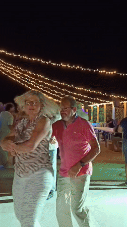Outdoor dance gathering observed in Italian coastal town