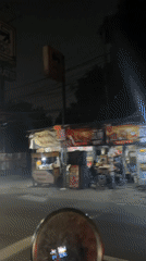 Nighttime street activity documented in Tangerang, Indonesia
