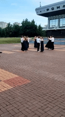 Outdoor performance and park scenes in central Sumy, Ukraine