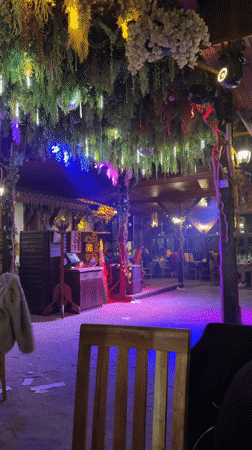 DJ performs at festively decorated venue in Burgas