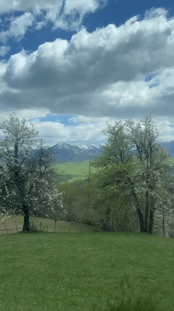 Spring countryside views documented in Lepenac, Montenegro