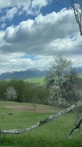Spring countryside views documented in Lepenac, Montenegro
