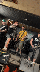Punk band performs live show in Barcelona
