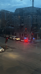 White pickup truck spotted at Montreal intersection