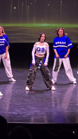 Dance performance staged in Khimki with colorful costumes