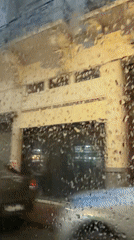 Rainy night scenes and portraits captured in Buenos Aires