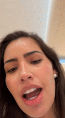 Woman shops, takes selfies at Zara store in Puebla