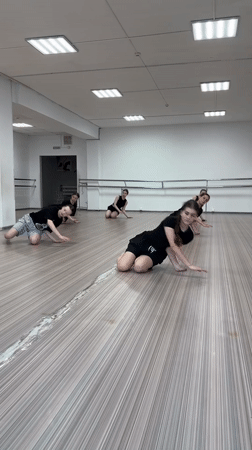 Dance practice session recorded in Votkinsk studio