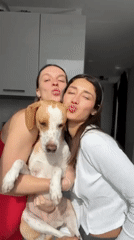 Woman documents morning routine with dog in Budva