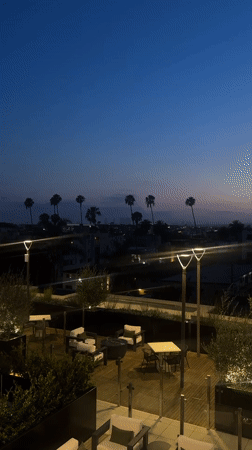 Los Angeles rooftop evening scenes documented by witness