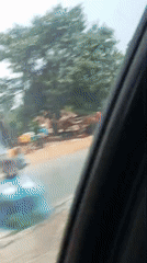 Daytime street scene captured in Makera, Nigeria