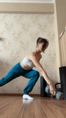 Indoor strength workout clips tagged as a sports challenge