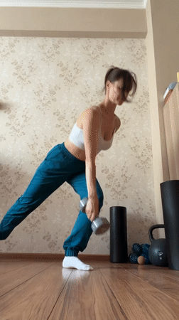 Indoor strength workout clips tagged as a sports challenge