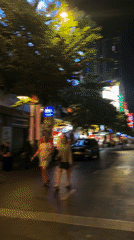 Nighttime urban scenes captured across Ho Chi Minh City area