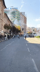 Street unrest with smoke, explosions reported in La Paz