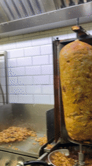 Late-night kebab dinner and bar visit documented in Barcelona