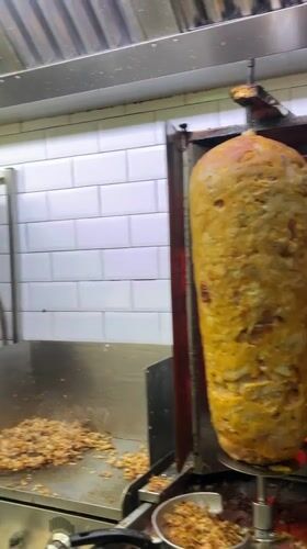 Late-night kebab dinner and bar visit documented in Barcelona