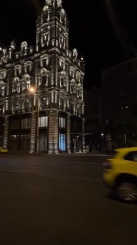 Budapest landmarks illuminated during evening hours June 10
