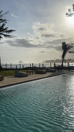 Morning resort documentation captured in Midigama, Sri Lanka