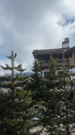 Morning mountain views documented at Estosadok resort, Russia