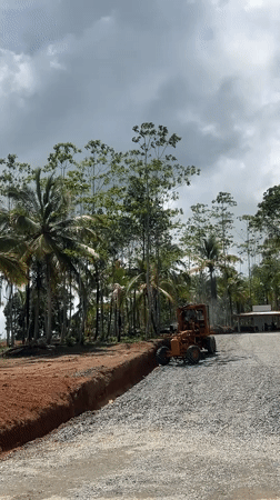 Road work and travel observed in Sri Lankan villages