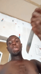 Man observed with knives in Akwete, Nigeria interior location