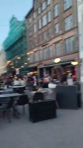Evening documentation captures Riga street life, museums, architecture