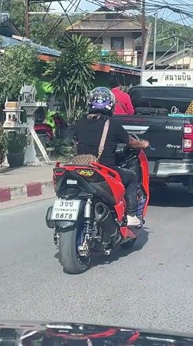 Everyday street life documented in Baan Bo Phut, Thailand