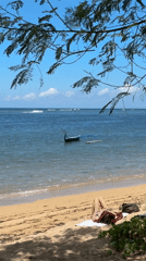 Morning coastal scenes documented near Denpasar beaches