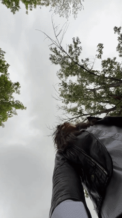 Woman Takes Selfie Video While Walking in Pleven