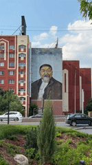 Summer day activities and public art captured in Almaty