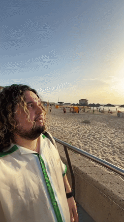Man observed at multiple beach viewpoints in Netanya
