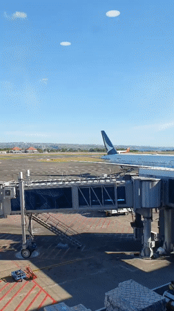 Quiet morning at Bali's international airport