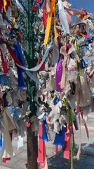 Decorated Metal Tree Display Documented in Moscow