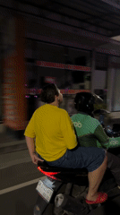 North Kuta nightlife: Grab scooter ride, Savaya event billboard
