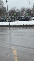 Wet street conditions observed across Perm during morning hours