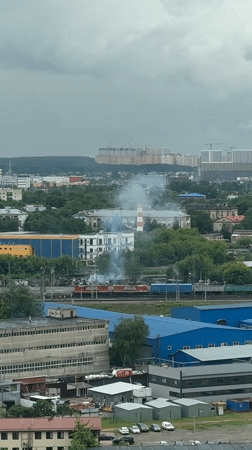 Overcast day captured over Tomilino industrial district