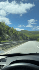 Driver records scenic mountain highway journey in Bulgaria