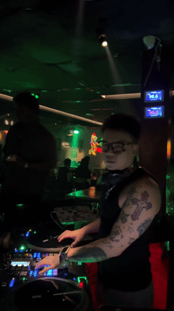 Live DJ set at a Liangjiang nightclub, September 2026