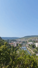 Lovech's hilltop war memorial and valley views, Bulgaria