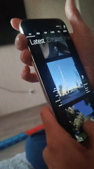 Smartphone scrolling and orchid photography captured in Perm