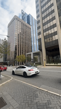 Morning moments in Perth: luxury car, cake break, urban views