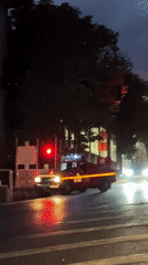 Fire engine responds to emergency call in Veliko Tarnovo