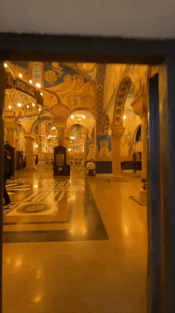Orthodox Cathedral and Hotel Princess documented in Bar, Montenegro