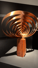 Inside a Kaliningrad gallery showing Russian avant-garde art