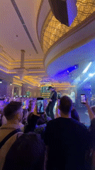 Live band rocks an indoor venue in Estosadok