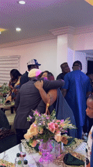 Colorful indoor celebration underway in Jos, Nigeria